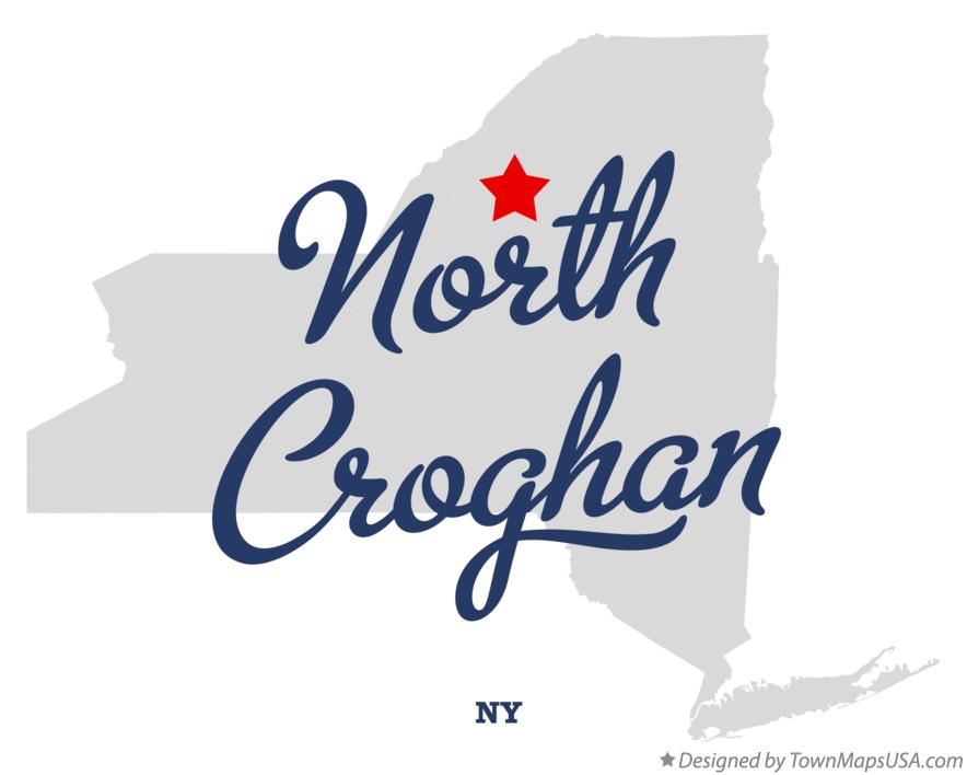 Map of North Croghan New York NY