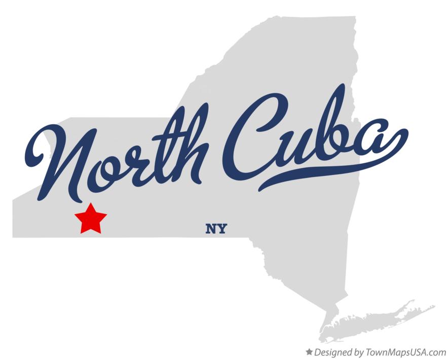 Map of North Cuba New York NY