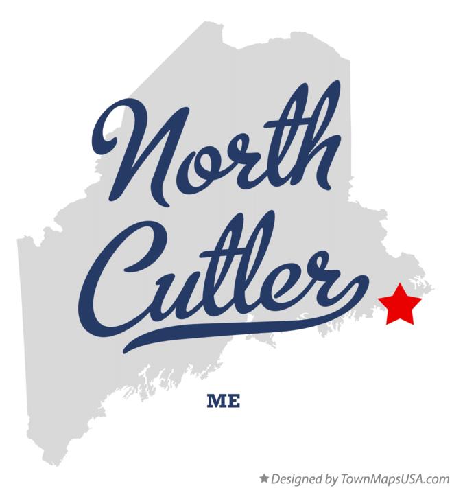 Map of North Cutler Maine ME