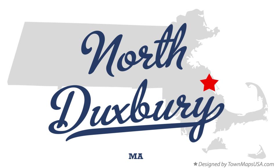 Map of North Duxbury Massachusetts MA