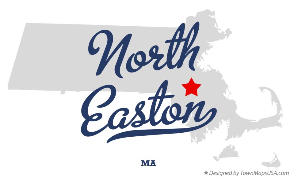 Map of North Easton Massachusetts MA