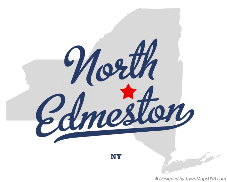 Map of North Edmeston New York NY