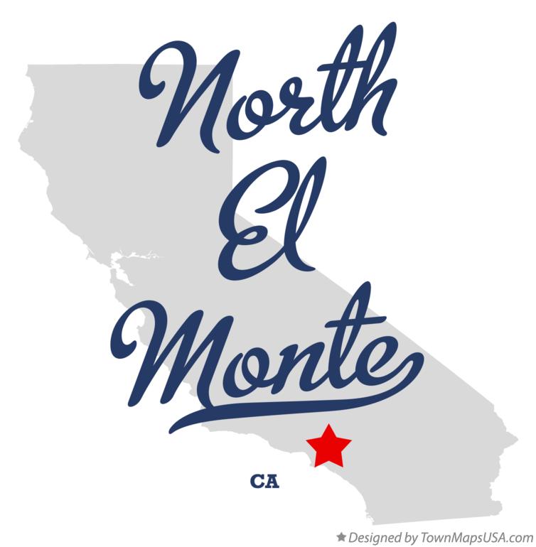 Map Of North El Monte CA California