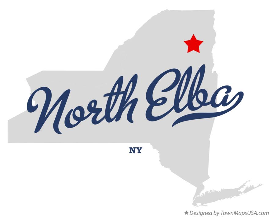 Map of North Elba New York NY