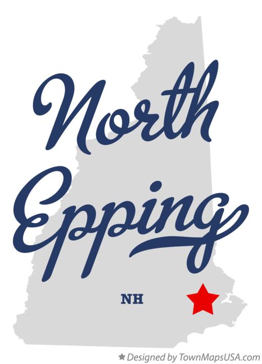 Map of North Epping New Hampshire NH