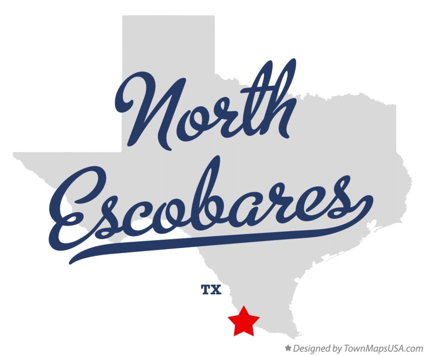 Map of North Escobares Texas TX