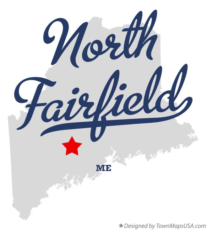 Map of North Fairfield Maine ME