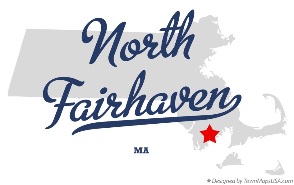 Map of North Fairhaven Massachusetts MA