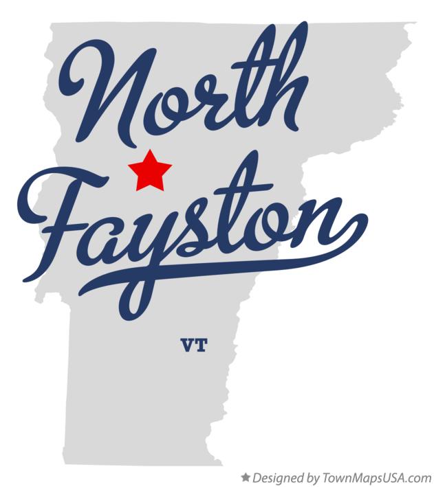 Map of North Fayston Vermont VT