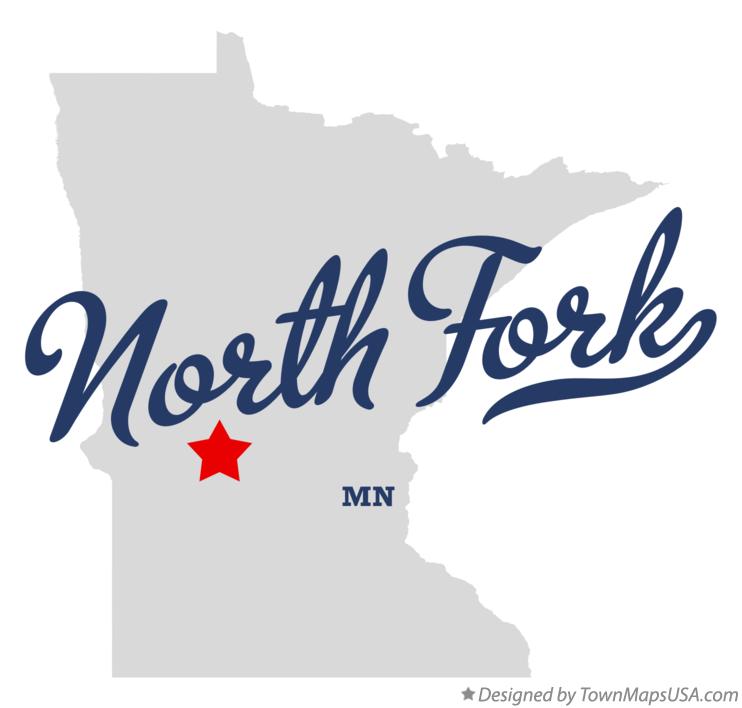 Map of North Fork Minnesota MN