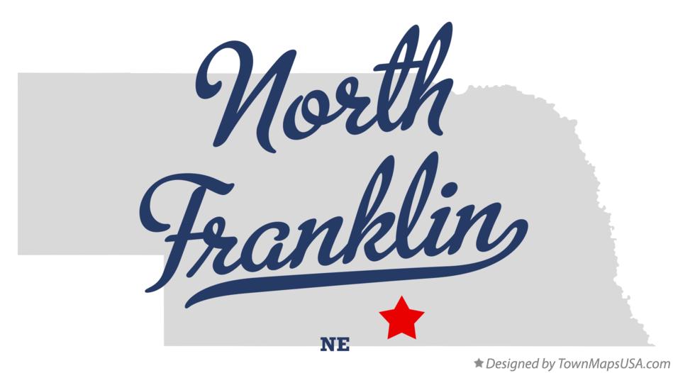 Map of North Franklin Nebraska NE