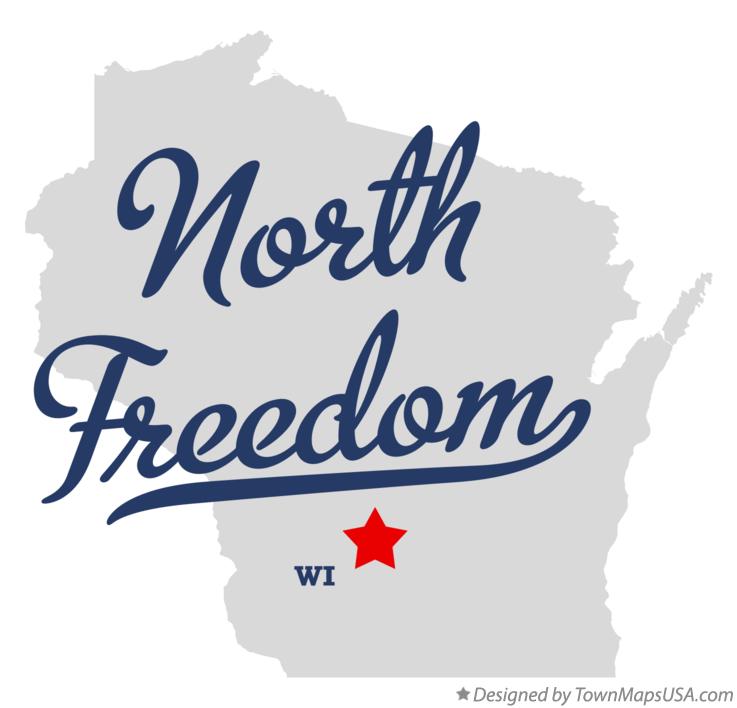 Map of North Freedom Wisconsin WI