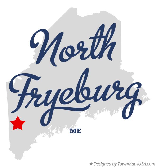 Map of North Fryeburg Maine ME