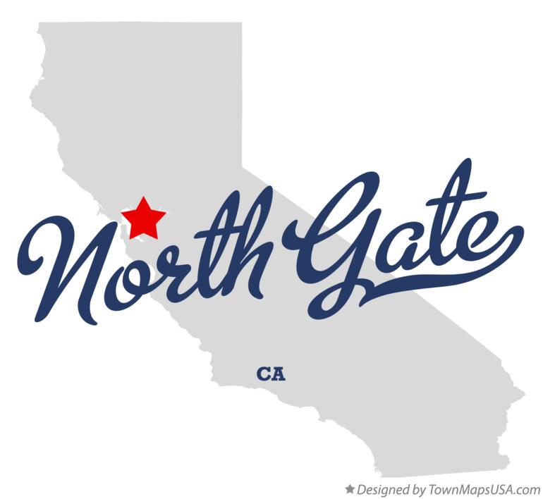 Map of North Gate California CA