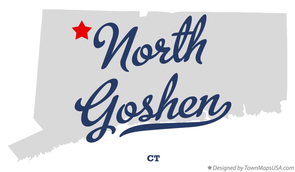 Map of North Goshen Connecticut CT