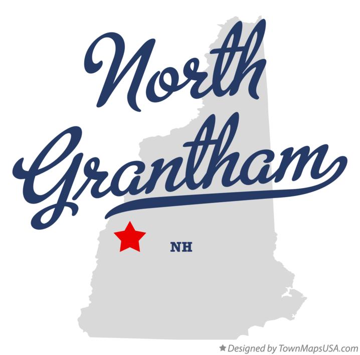 Map of North Grantham New Hampshire NH