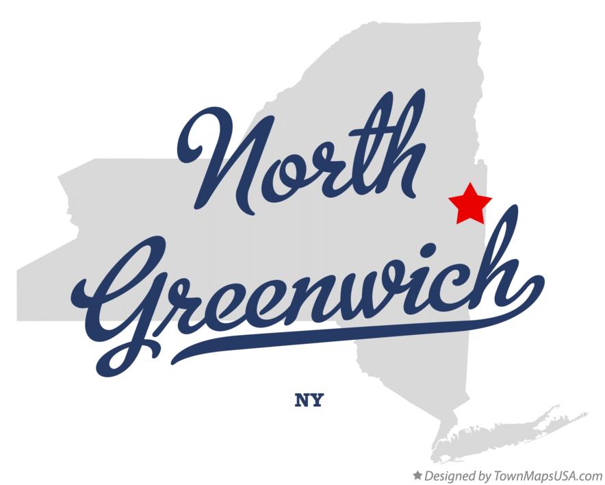 Map of North Greenwich New York NY