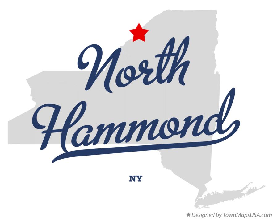 Map of North Hammond New York NY