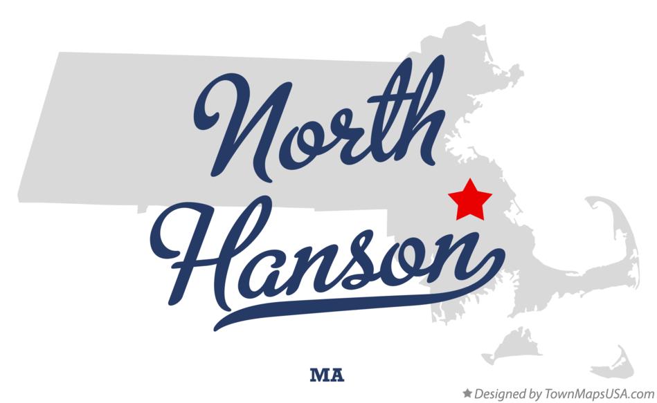 Map of North Hanson Massachusetts MA