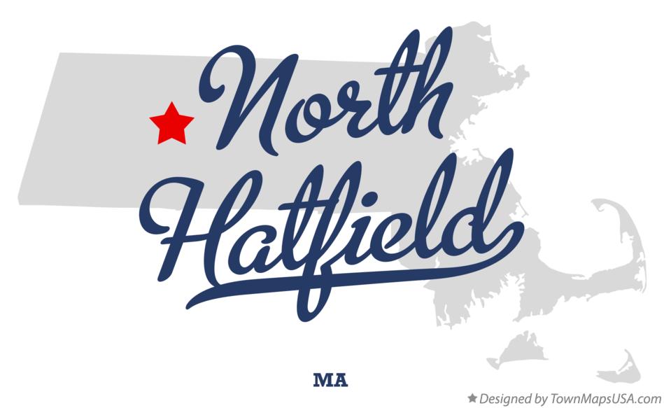 Map of North Hatfield Massachusetts MA