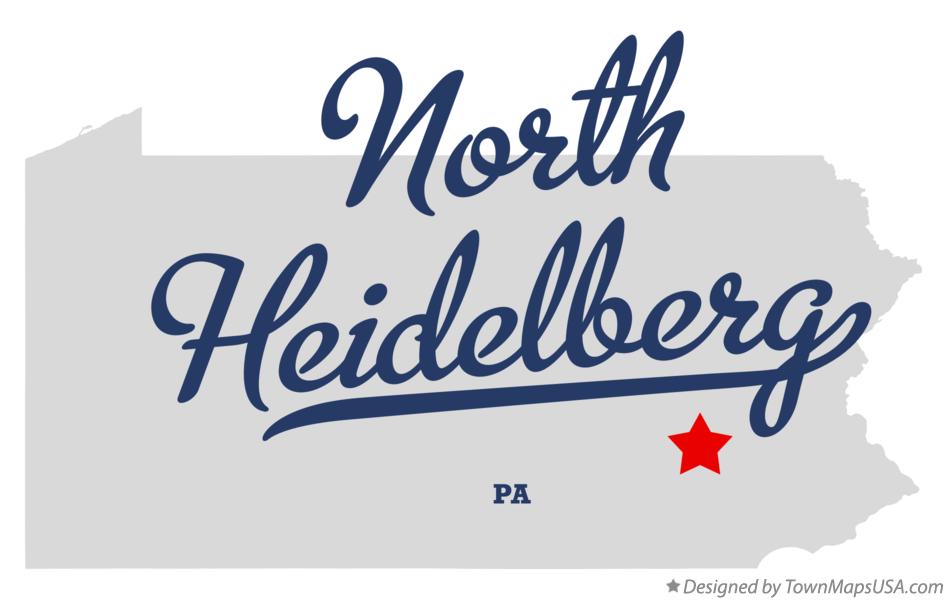 Map of North Heidelberg Pennsylvania PA