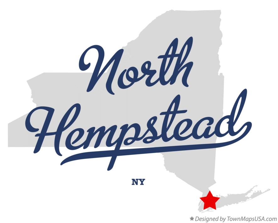 Map of North Hempstead New York NY
