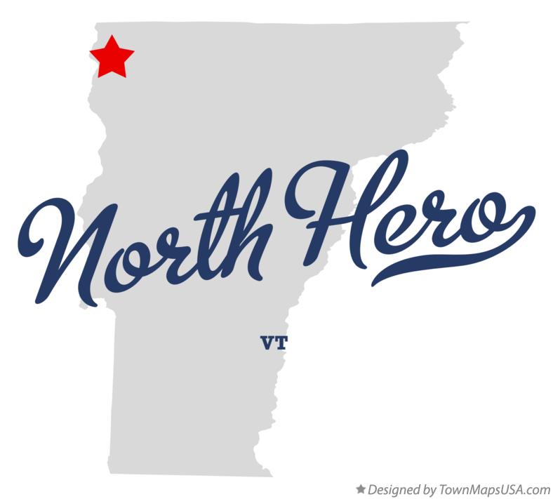 Map of North Hero Vermont VT