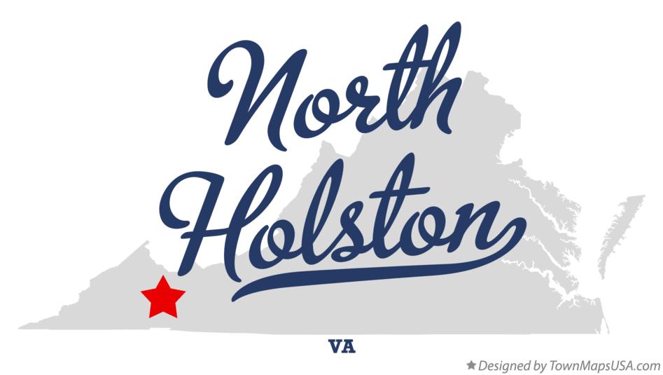 Map of North Holston Virginia VA