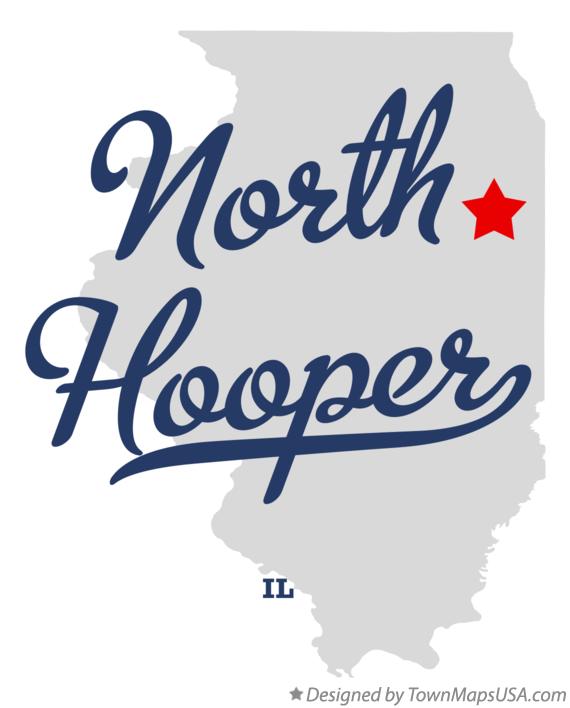 Map of North Hooper Illinois IL