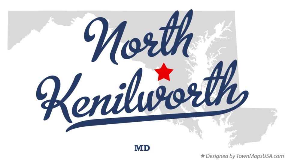Map of North Kenilworth Maryland MD