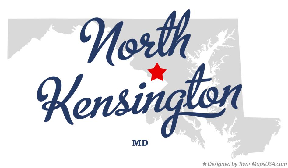 Map of North Kensington Maryland MD