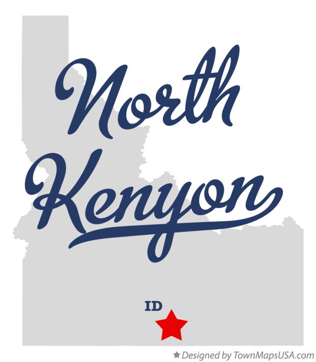 Map of North Kenyon Idaho ID