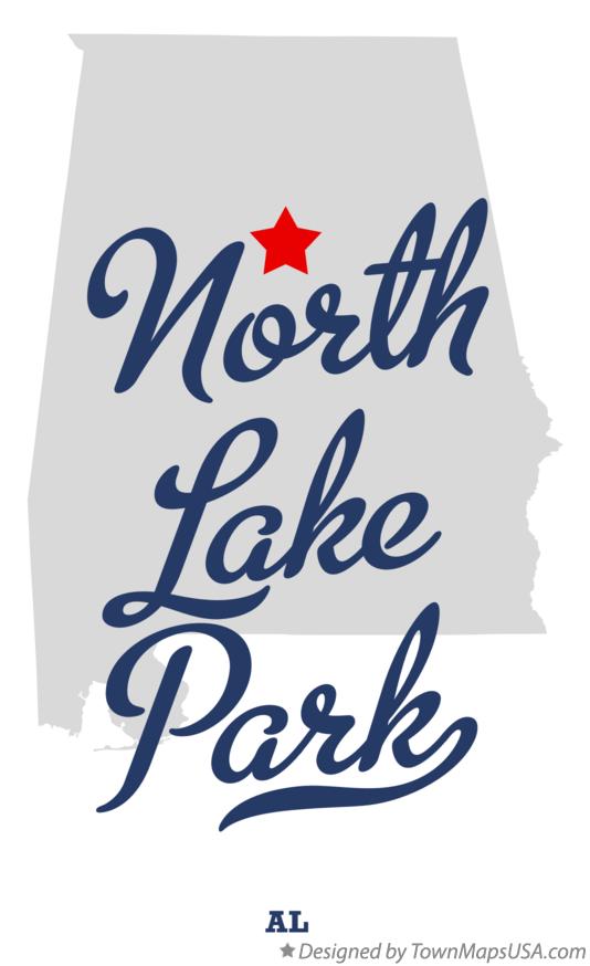 Map of North Lake Park Alabama AL