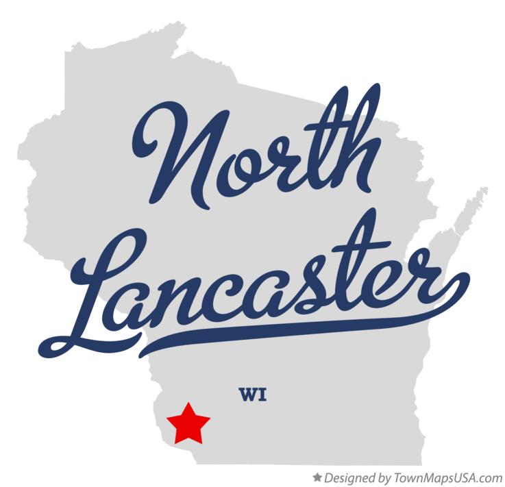 Map of North Lancaster Wisconsin WI