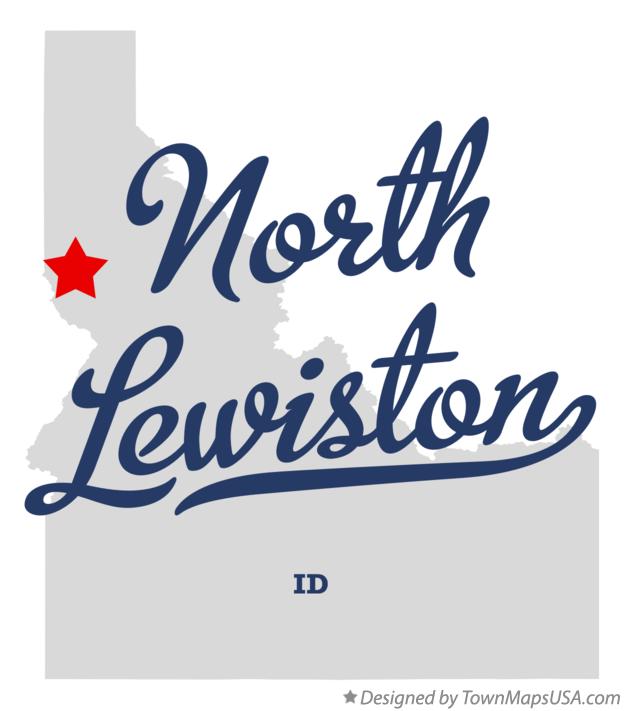 Map of North Lewiston Idaho ID