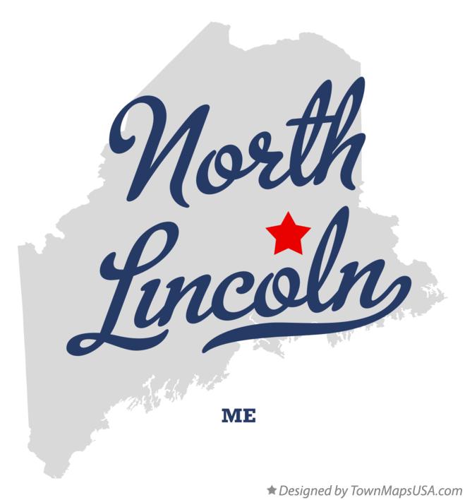 Map of North Lincoln Maine ME
