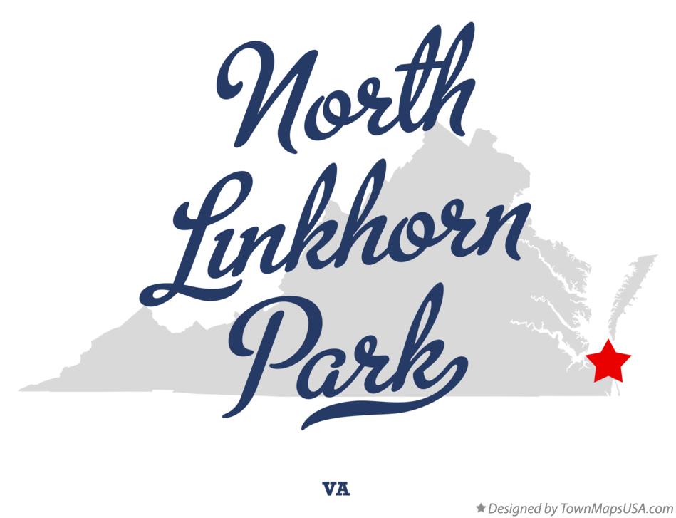 Map of North Linkhorn Park Virginia VA