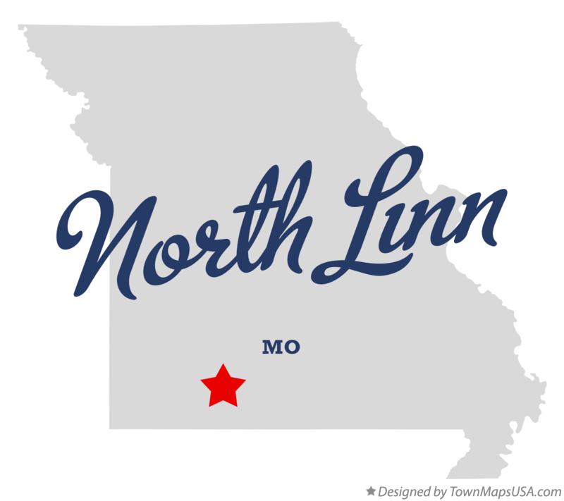Map of North Linn Missouri MO
