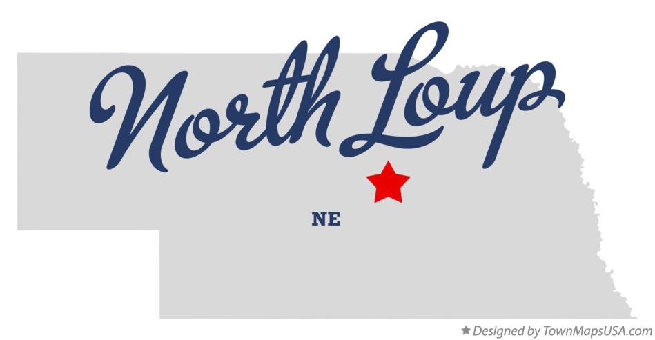 Map of North Loup Nebraska NE