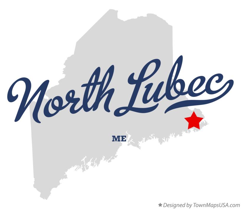 Map of North Lubec Maine ME