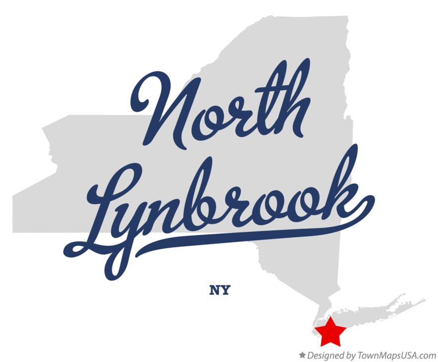 Map of North Lynbrook New York NY
