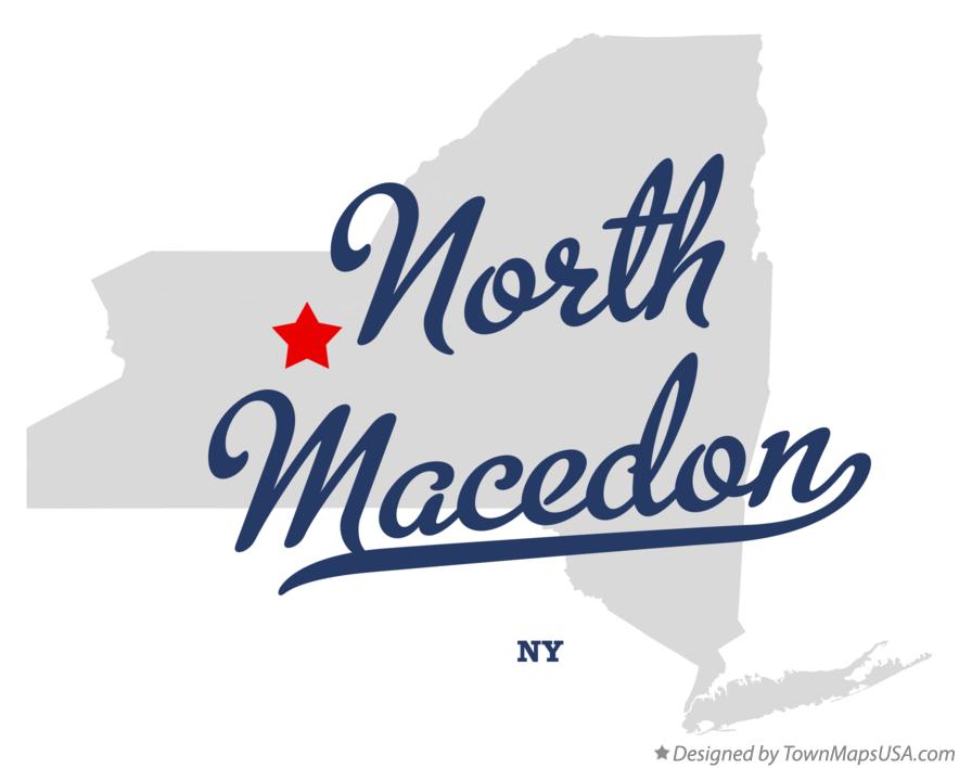 Map of North Macedon New York NY