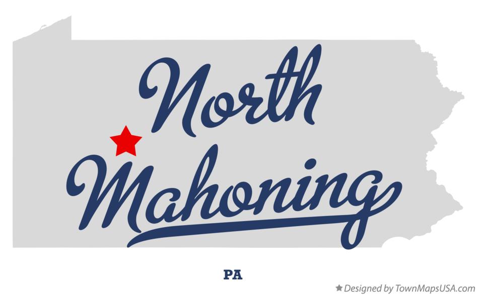 Map of North Mahoning Pennsylvania PA