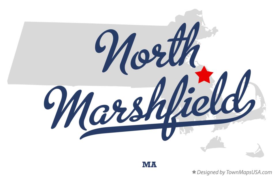 Map of North Marshfield Massachusetts MA