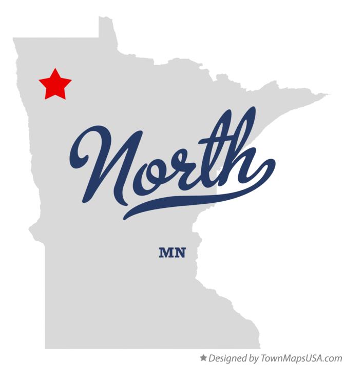 Map of North Minnesota MN