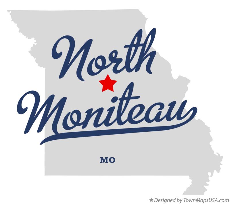 Map of North Moniteau Missouri MO