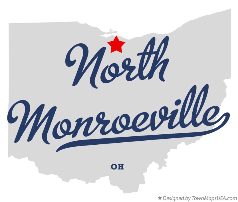 Map of North Monroeville Ohio OH