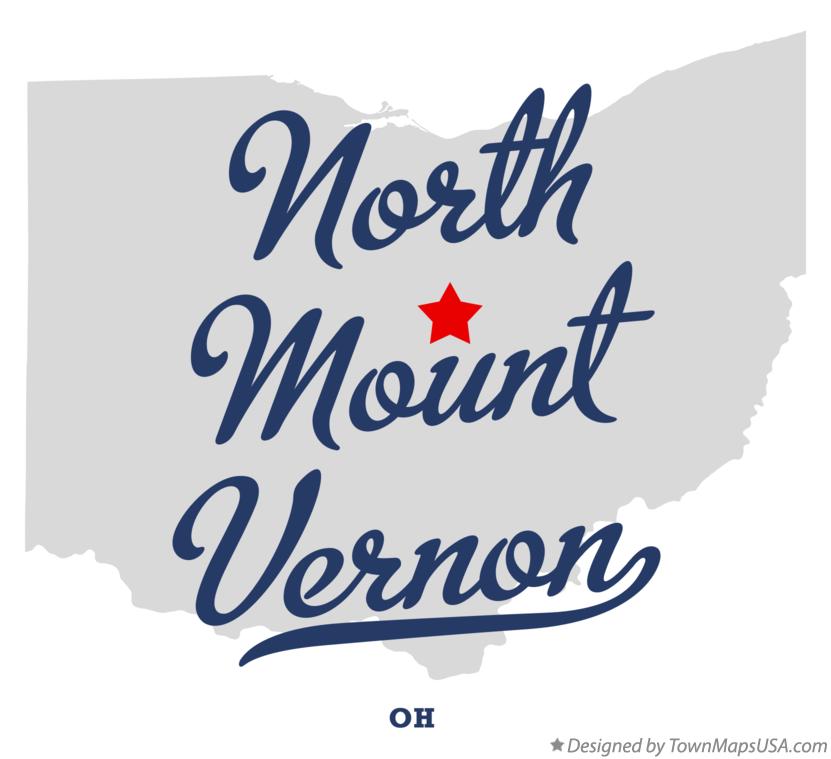 Map of North Mount Vernon Ohio OH