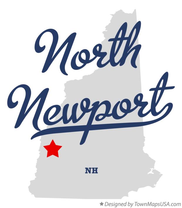 Map of North Newport New Hampshire NH