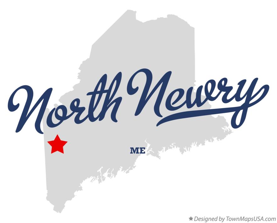 Map of North Newry Maine ME